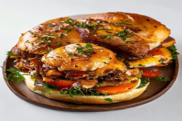 Hamburguesa Mixta Gratinada