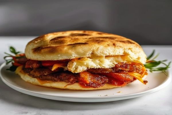 Arepa con Chicharrón
